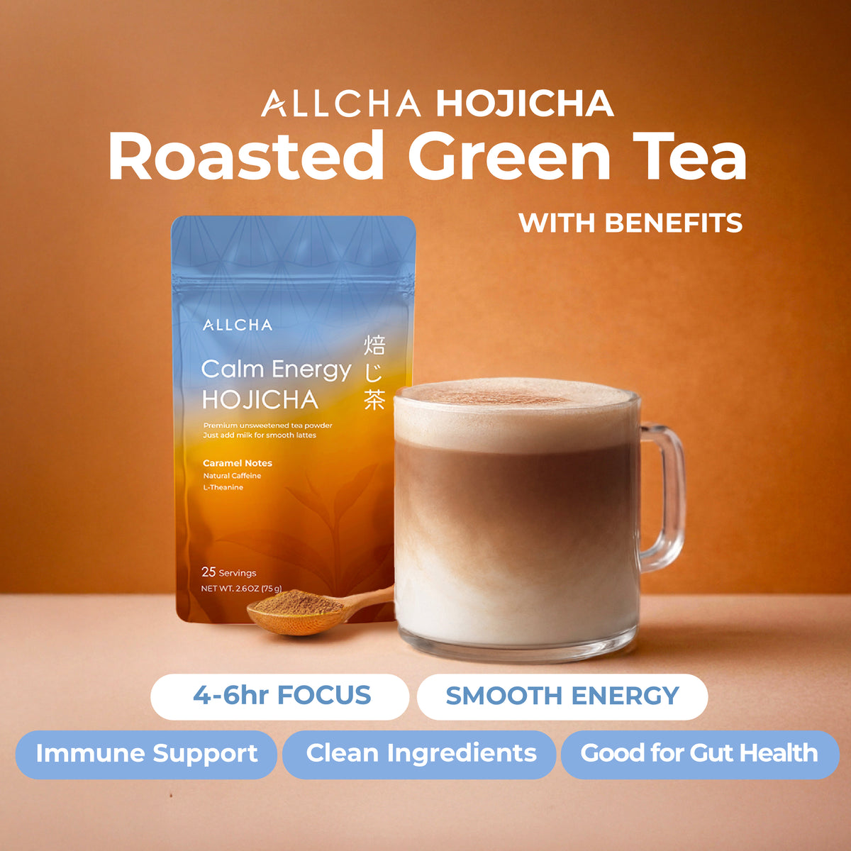 Energy Tea Latte - Hojicha