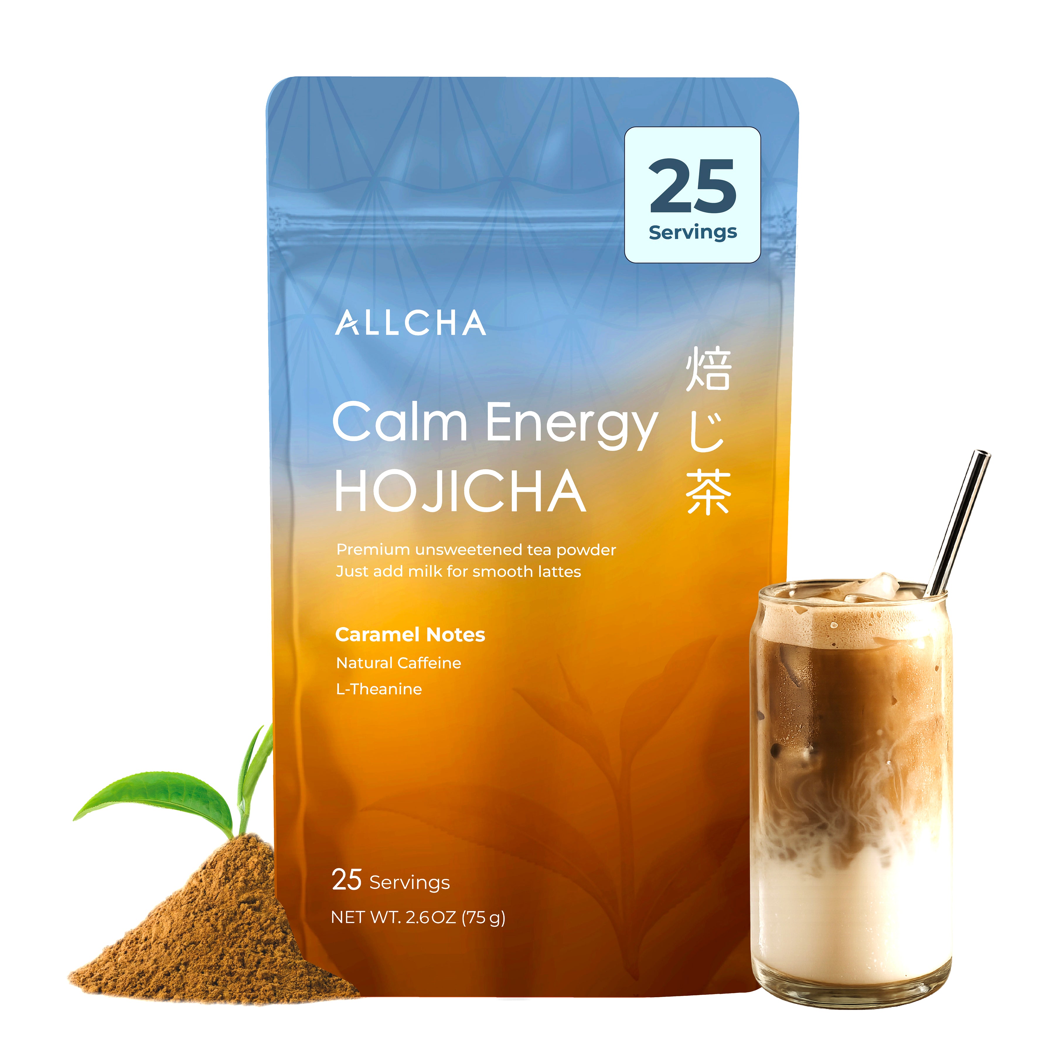 Hojicha Calm Energy Tea Latte Powder